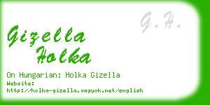 gizella holka business card
